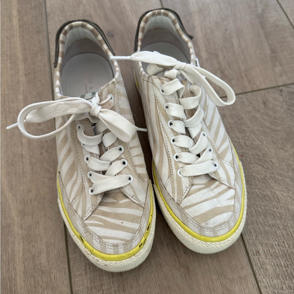 Rag & Bone Cream and Yellow Sneakers